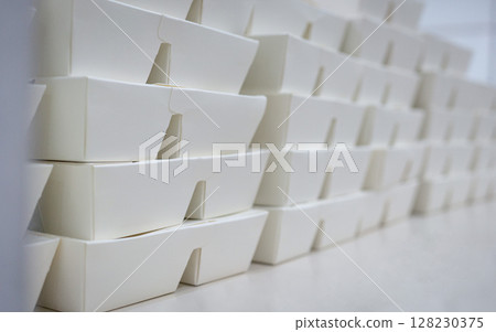 Takeaway box stacked. Takeaway box stacked. 128230375