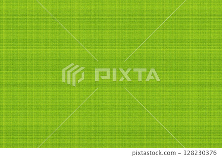 Bright green textured background resembling fine woven or grass-like material. 128230376