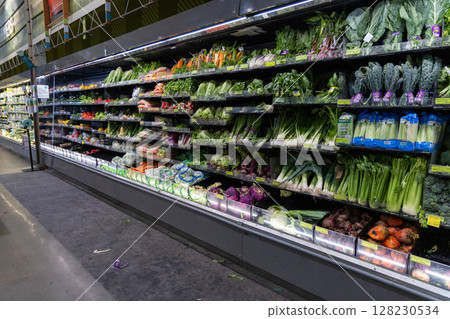 Vegetables sold in American supermarkets Vegetables sold in American supermarkets 128230534