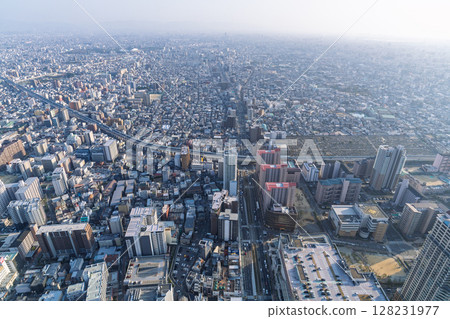 大阪城市景觀:大阪市中心的夜景 大阪城市景觀:大阪市中心的夜景 128231977