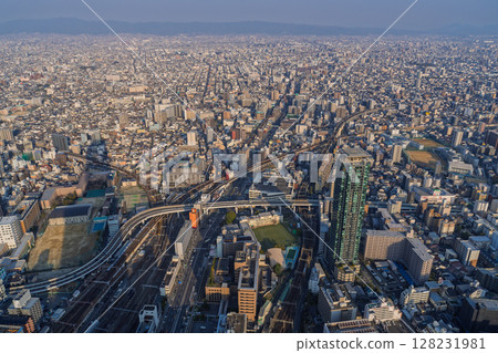 大阪城市景觀:大阪市中心的夜景 大阪城市景觀:大阪市中心的夜景 128231981