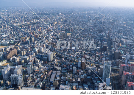 大阪城市景觀:大阪市中心的夜景 大阪城市景觀:大阪市中心的夜景 128231985