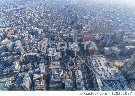 大阪城市景觀:大阪市中心的夜景 大阪城市景觀:大阪市中心的夜景 128231987