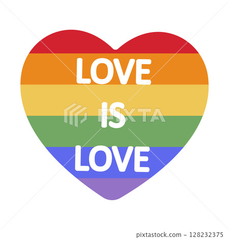 LGBT stickers. Pride month. Hand drawing. Vector illustration 128232375