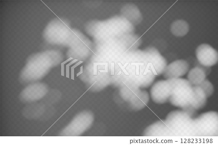 Abstract shadow overlay from foliage on a transparent background. 128233198
