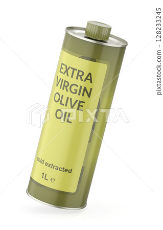 Extra virgin olive oil tin bottle 128233245