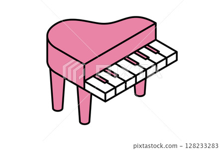 鋼琴簡單線條圖標,等距插圖 鋼琴簡單線條圖標,等距插圖 128233283