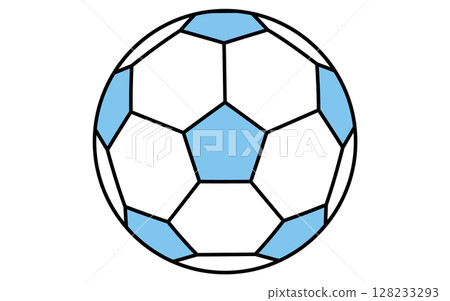 Soccer ball simple line icon, isometric illustration Soccer ball simple line icon, isometric illustration 128233293