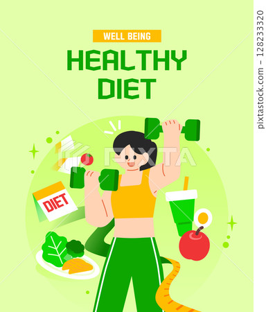 Well-being Health Life Illustration Well-being Health Life Illustration 128233320