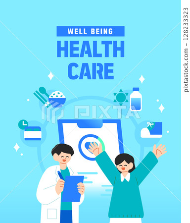 Well-being Health Life Illustration Well-being Health Life Illustration 128233323