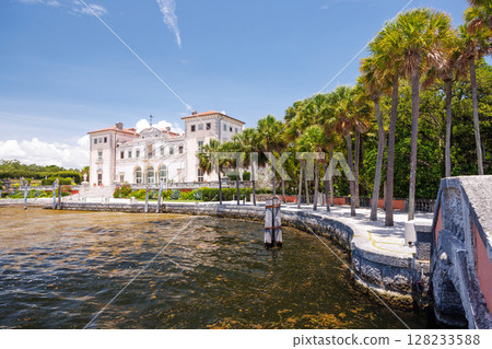 Historic Vizcaya Villa in Miami with Mediterranean-style architecture Historic Vizcaya Villa in Miami with Mediterranean-style architecture 128233588