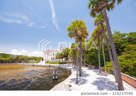 Historic Vizcaya Villa in Miami with Mediterranean-style architecture Historic Vizcaya Villa in Miami with Mediterranean-style architecture 128233590