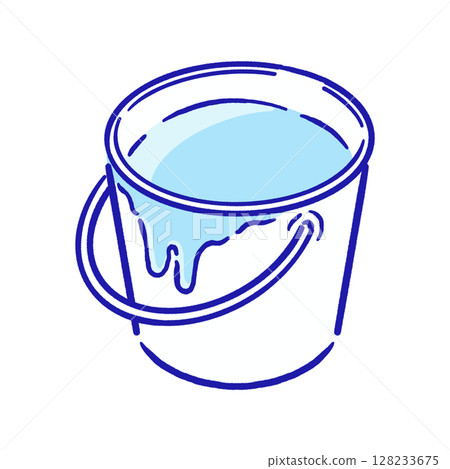 Paint in a bucket_pastel light blue Paint in a bucket_pastel light blue 128233675