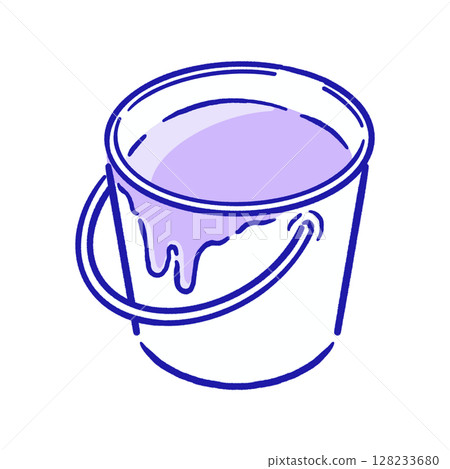 Paint in a bucket_Pastel purple 128233680
