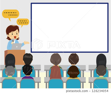 商業簡報/研討會插圖 128234054