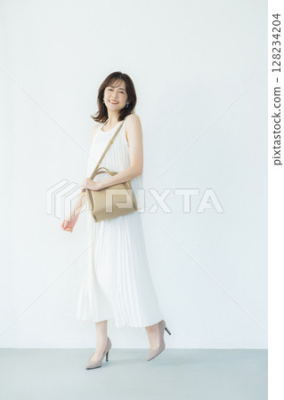 Middle-aged woman portrait 128234204