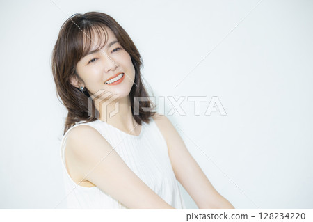 Middle-aged woman portrait Middle-aged woman portrait 128234220