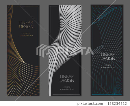 A pattern of wavy lines. Template for interior design, packaging, social networks. An idea for creative design A pattern of wavy lines. Template for interior design, packaging, social networks. An idea for creative design 128234512