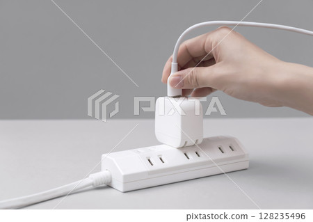 Type A-USB. USB outlet, USB charger, USB charger, USB plug. 128235496