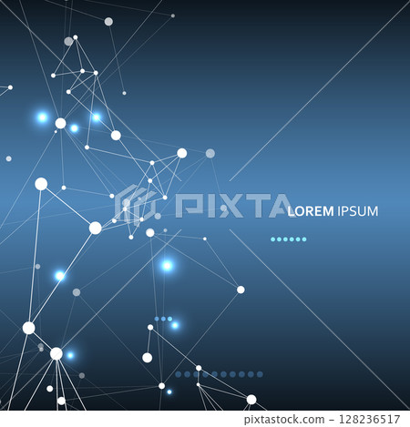 Abstract background of plexus lines. Technology background Abstract background of plexus lines. Technology background 128236517