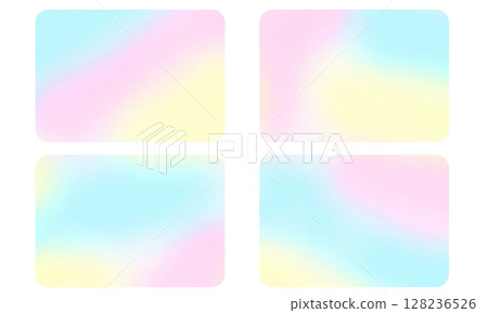 Set of 4 rounded square backgrounds, 3 colorful colors, transparent background Set of 4 rounded square backgrounds, 3 colorful colors, transparent background 128236526