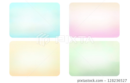 Rounded square background 4-color set Transparent background Rounded square background 4-color set Transparent background 128236527