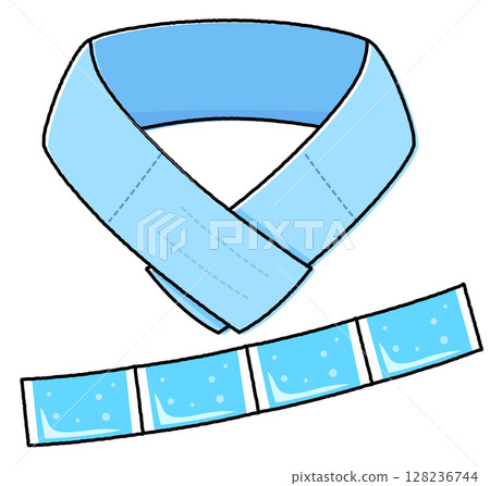 頸部冷卻器，預防中暑，涼爽頸環 128236744