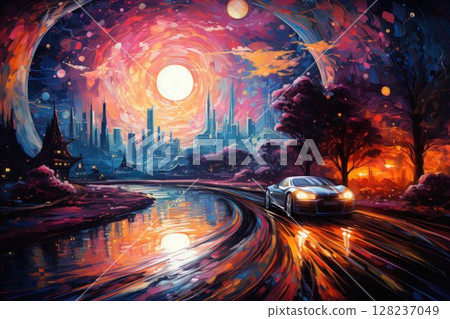 Enigmatic seers with the ability to glimpse the future - Generative AI 128237049