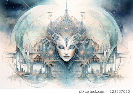 Enigmatic seers with the ability to glimpse the future - Generative AI 128237050