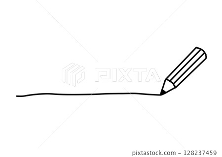 簡單的手繪鉛筆線條畫插圖(黑色) 簡單的手繪鉛筆線條畫插圖(黑色) 128237459