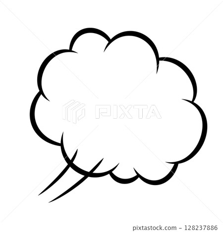向量圖的生動的漫畫演講泡沫 128237886