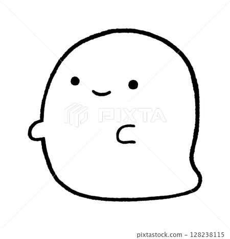 Cute ghost illustration 128238115