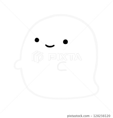 Cute ghost illustration vector 128238120