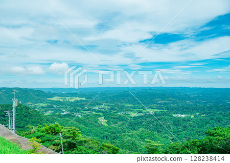 從君津市鹿山九十九谷展望公園眺望的景色 128238414
