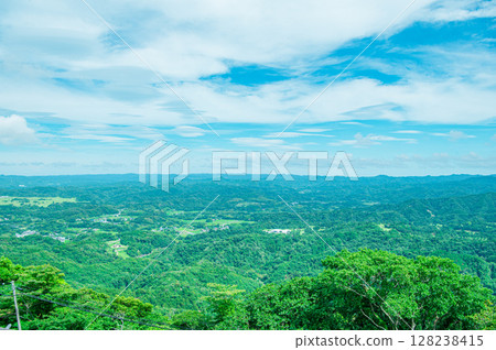 從君津市鹿山九十九谷展望公園眺望的景色 128238415