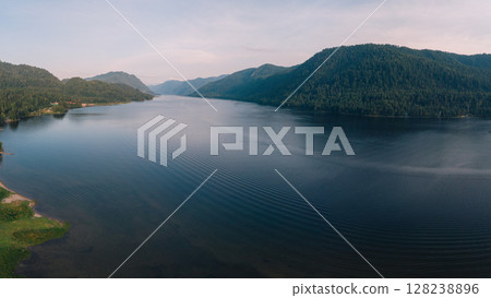 Lake Teletskoye in Altai Mountains 128238896