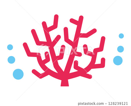 珊瑚，海，珊瑚，彩色插圖 128239121