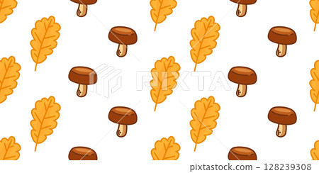 Autumn Forest Seamless Pattern 128239308