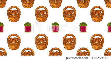 Autumn Harvest Basket Pattern 128239312