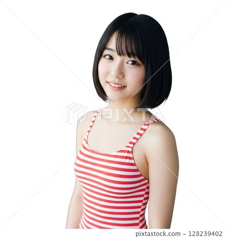 Girl illustration material 128239402