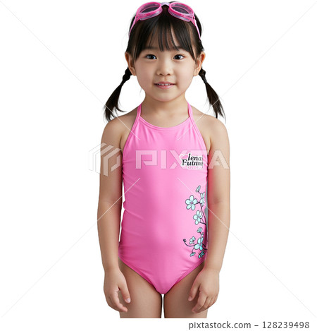 Girl illustration material 128239498