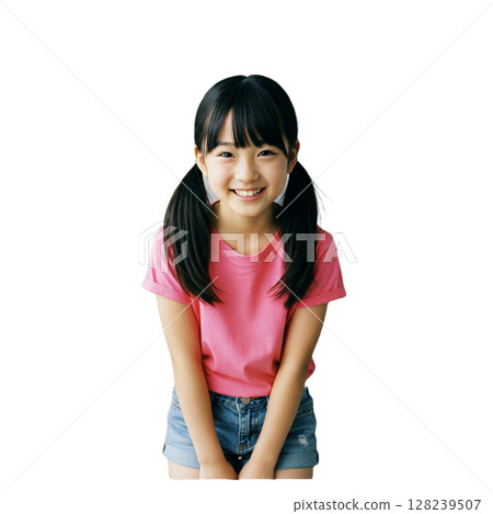 Girl illustration material 128239507