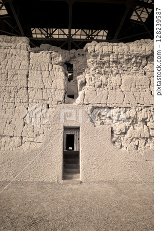 Casa Grande National Monument Infrared Sepia Tone 128239587