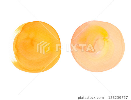 Hand-drawn watercolor material with smudges and textures 128239757