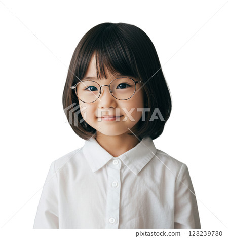 Girl illustration material 128239780