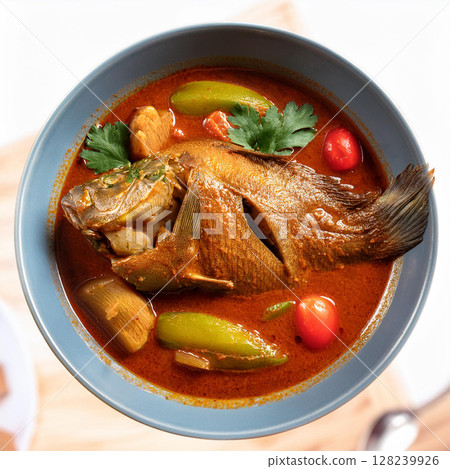 Fusion Fish Head Curry Spicy Delight Fusion Fish Head Curry Spicy Delight 128239926