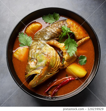 Fusion Fish Head Curry Spicy Delight Fusion Fish Head Curry Spicy Delight 128239929