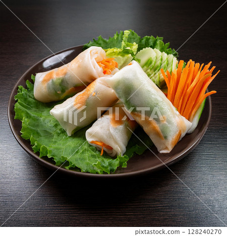 Refreshing Popiah Fresh Spring Rolls Delight 128240270