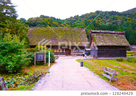 Wada House, Nationally Designated Important Cultural Property, Ogimachi Gassho-style Village, World Heritage Site, Shirakawa-go, Thatched Roof 128240429