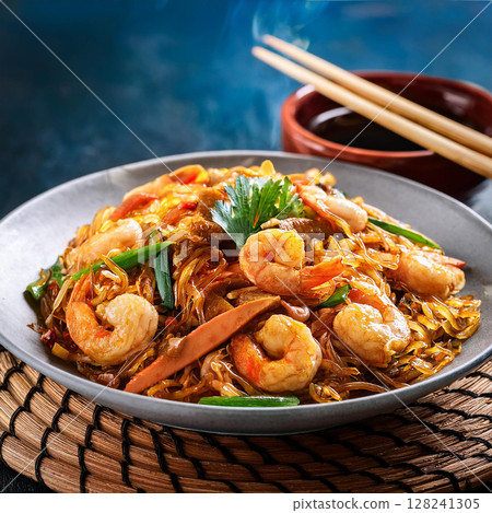 Smoky Stir-Fried Char Kway Teow Delight Smoky Stir-Fried Char Kway Teow Delight 128241305